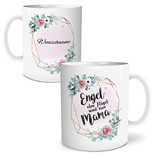 OWLBOOK Engel Mama Große Kaffee-Tasse mit Spruch...