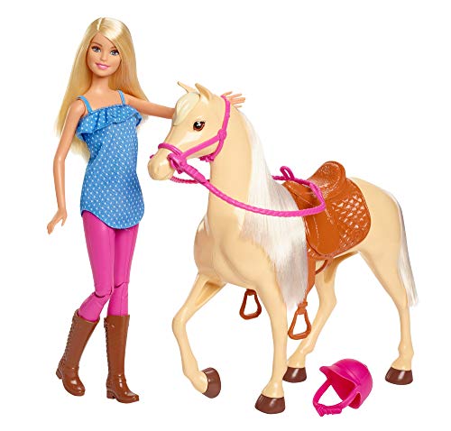 Barbie FXH13 - Pferd mit Mähne und Puppe mit...