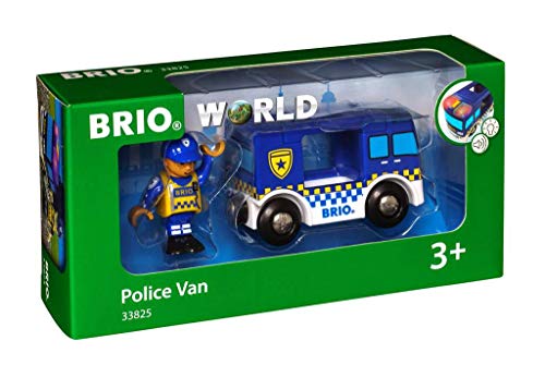 BRIO Bahn 33825 - Polizeiwagen mit Licht und Sound