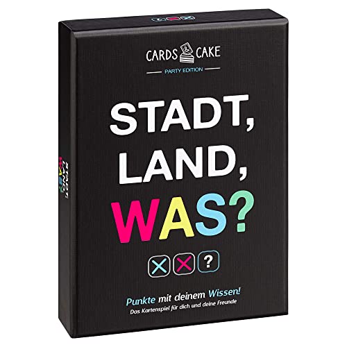 CARDS & CAKE® Stadt Land was Kartenspiel I Stadt...