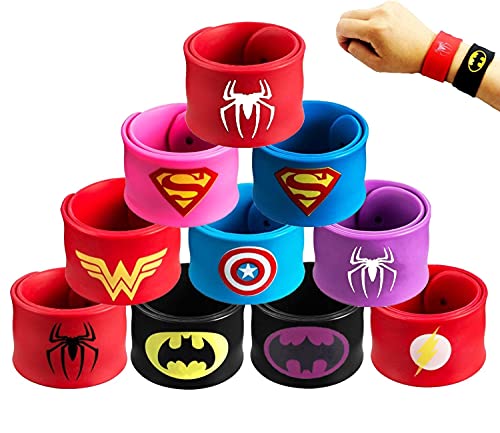 KAHEIGN 10Pcs Armband Superhelden Schnapparmband...