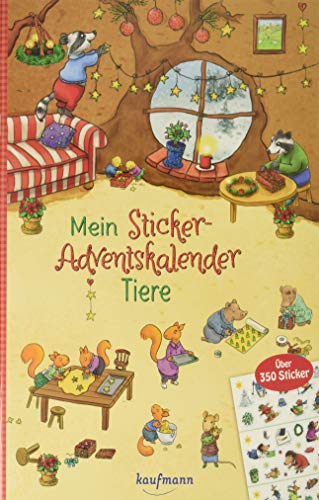 Mein Sticker-Adventskalender: Tiere - Über 350...