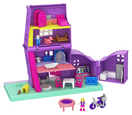 Polly Pocket GFP42 -Pollyville Puppenhaus mit 4...