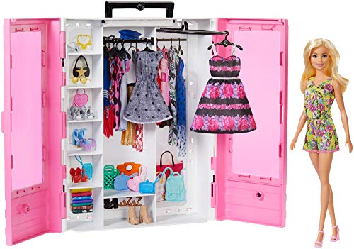 Barbie GBK12 - Traum Kleiderschrank mit Puppe und...