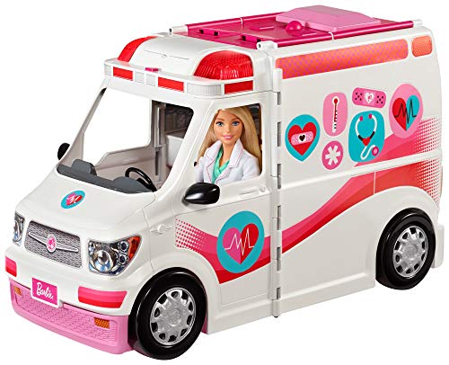 Barbie FRM19 - 2-in-1 Krankenwagen, aufklappbares...