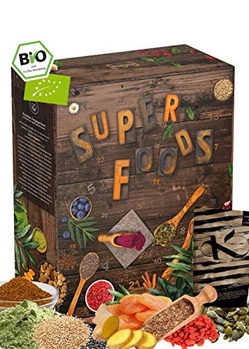 BIO Superfood Adventskalender 2022 mit 24 gesunden...