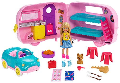 Barbie FXG90 - Camper und Puppe Spielset mit...