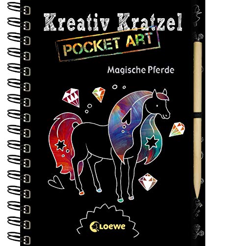 Kreativ-Kratzel Pocket Art: Magische Pferde: Malen...