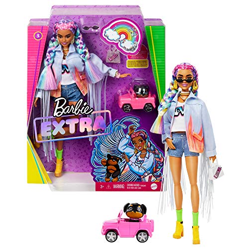 Barbie GRN29 - Extra Puppe mit geflochtenem...