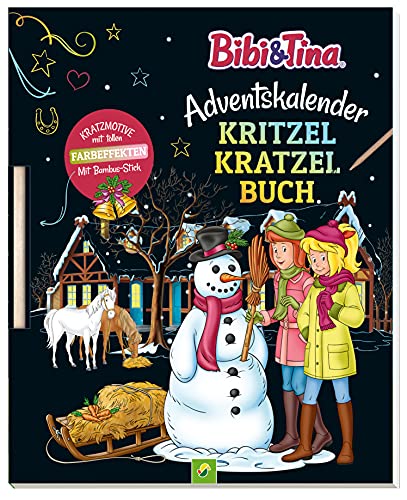 Bibi & Tina Adventskalender Kritzel-Kratzel Buch:...