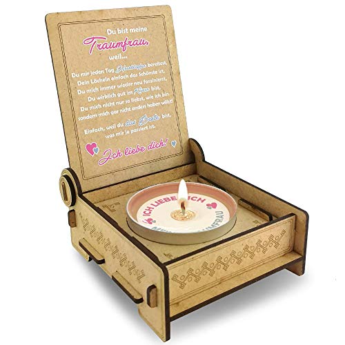 Candle IN THE BOX Traumfrau Kerze, Jahrestag...