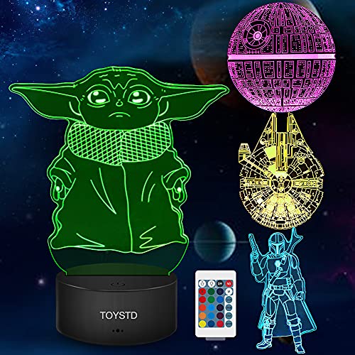 Star Wars Geschenke 3D Lampe Spielzeug Nachtlicht...