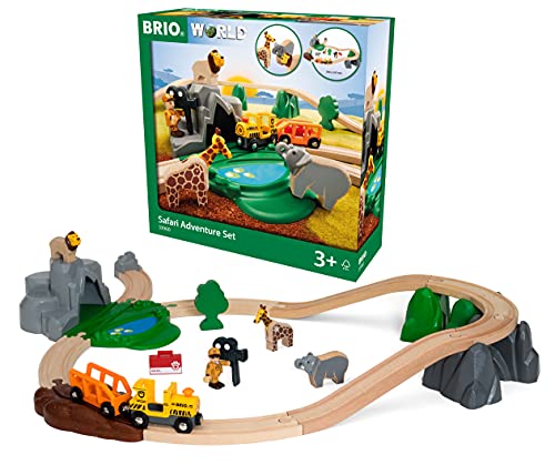BRIO Bahn 33960 - Großes Bahn Safari Set