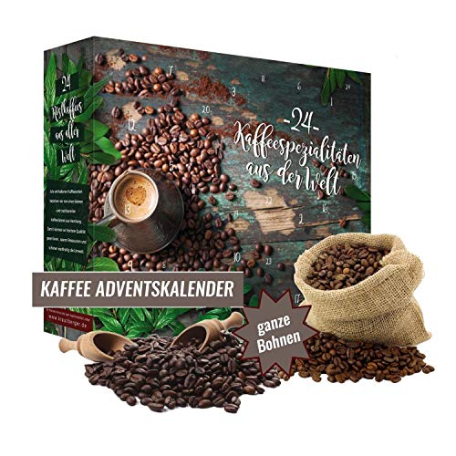 Adventskalender mit 480g Kaffee ganze Bohne...