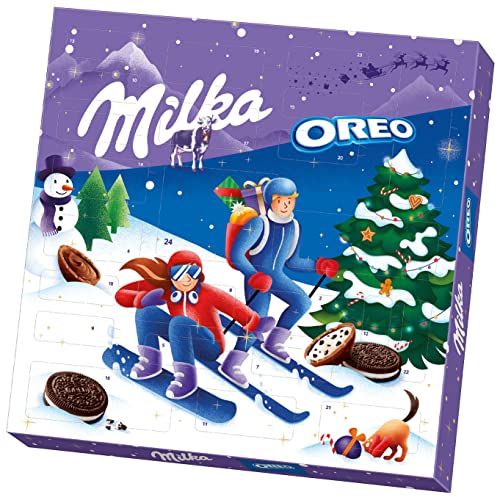 Milka und OREO Adventskalender 1 x 280g, Kalender...