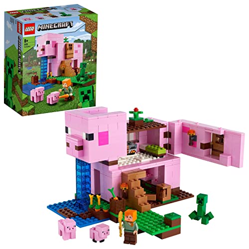 LEGO 21170 Minecraft Das Schweinehaus Bauset mit...