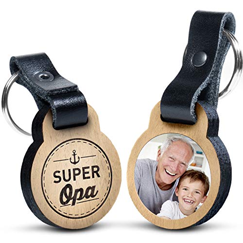Premium „Super Opa“ - Foto-Schlüsselanhänger...