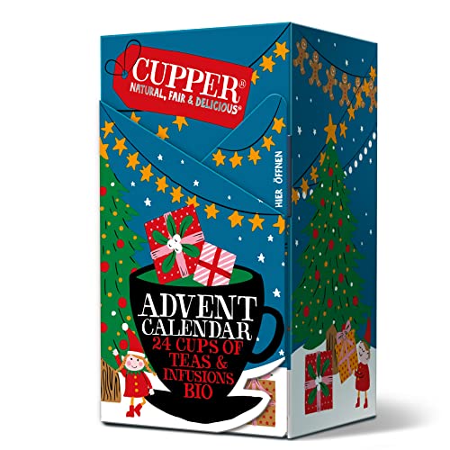 CUPPER Tee Advents-Kalender mit 24 Bio-Tees für...