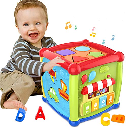 ATCRINICT Baby Aktivität Würfel Spielzeug für 1...