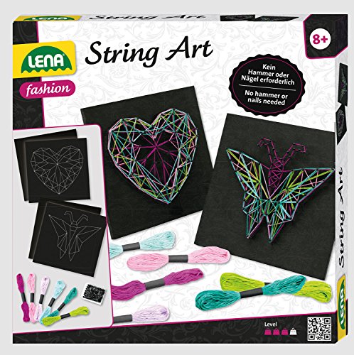 Lena 42650 - Bastelset String Art Schmetterling...
