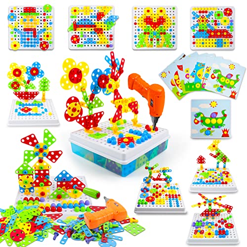 Mosaik Steckspiel 3D Puzzle Kinder Bausteine mit...