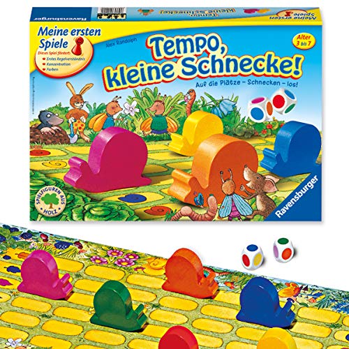Ravensburger Kinderspiel Tempo kleine Schnecke,...